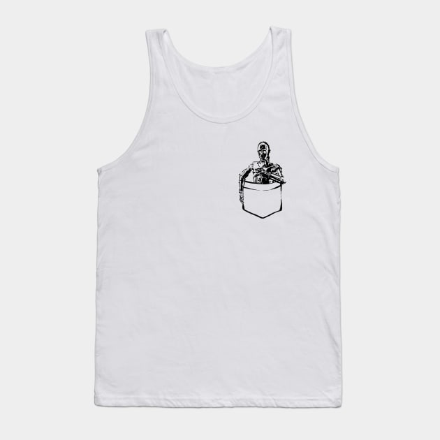 pocket robot Tank Top by pechane